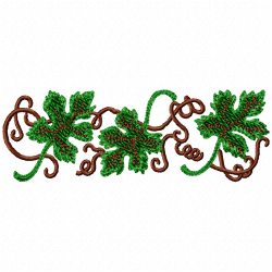 Plants Embroidery Design 2